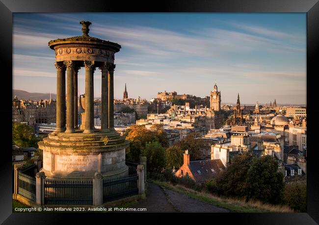 Edinburgh Skyline Framed Print by Alan Millarvie
