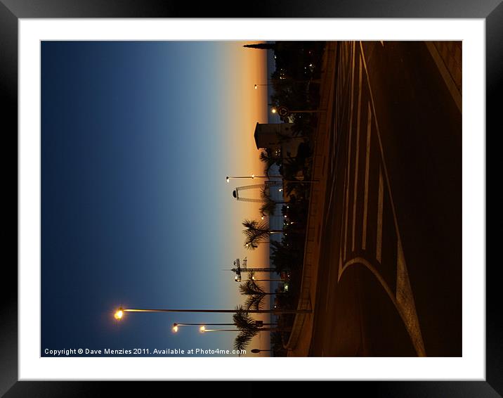 Tenerife Nightscape Framed Mounted Print by Dave Menzies