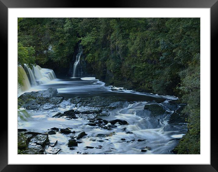Falls of Clyde Framed Mounted Print by Dave Menzies