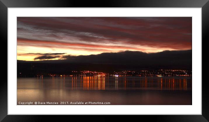 Winter dawn  Framed Mounted Print by Dave Menzies