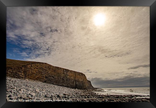 Heritage Coast South Wales Framed Print by Terry Brooks