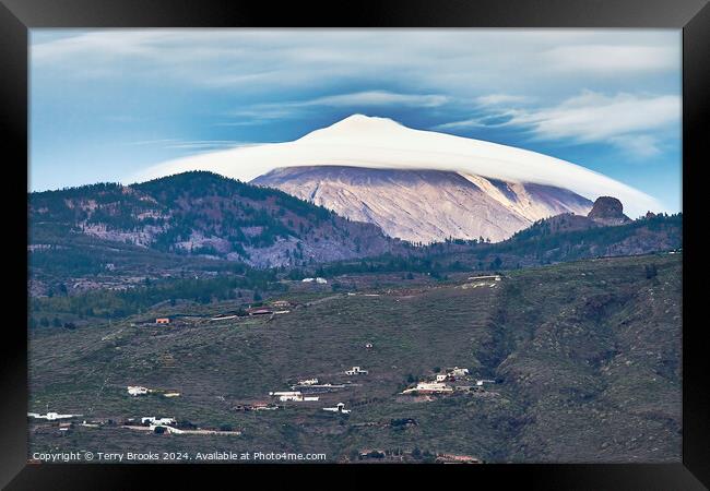 Cap Cloud over Mount Teide Framed Print by Terry Brooks