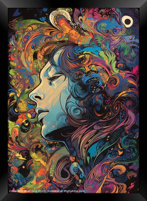 Trippy Art Framed Print by Craig Doogan Digital Art