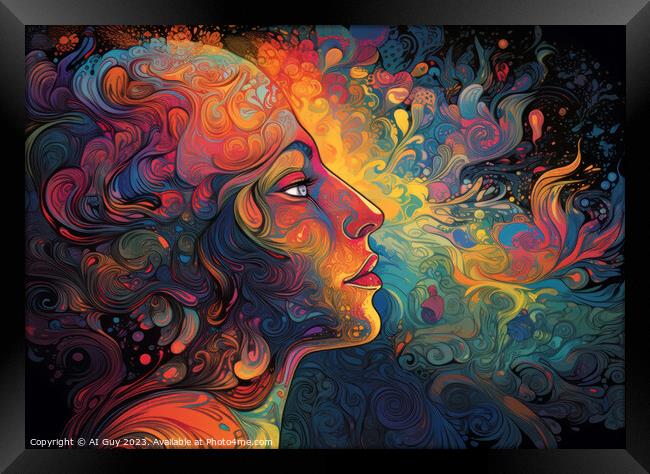 LSD Visions Framed Print by Craig Doogan Digital Art