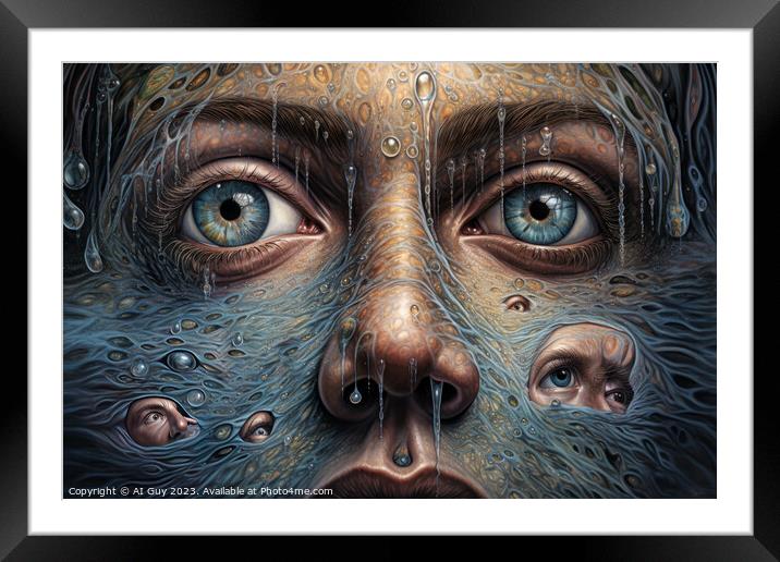 Psychedelic Art Framed Mounted Print by Craig Doogan Digital Art