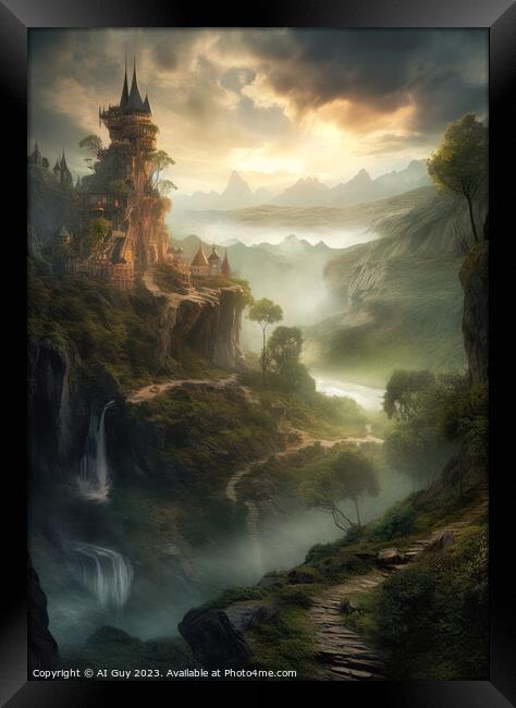 Fantasy Land Framed Print by Craig Doogan Digital Art
