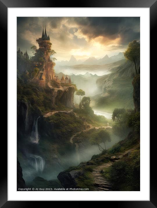 Fantasy Land Framed Mounted Print by Craig Doogan Digital Art