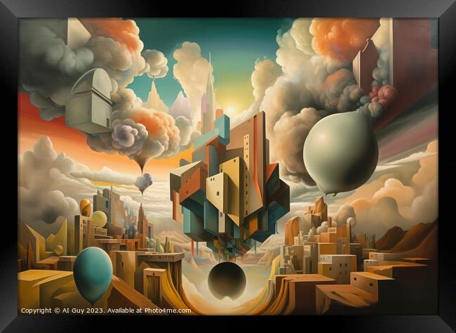 Abstract Surrealism #6 Framed Print by Craig Doogan Digital Art