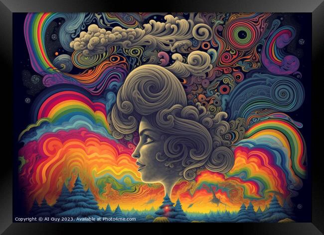 Psychedelia Dreamer Framed Print by Craig Doogan Digital Art