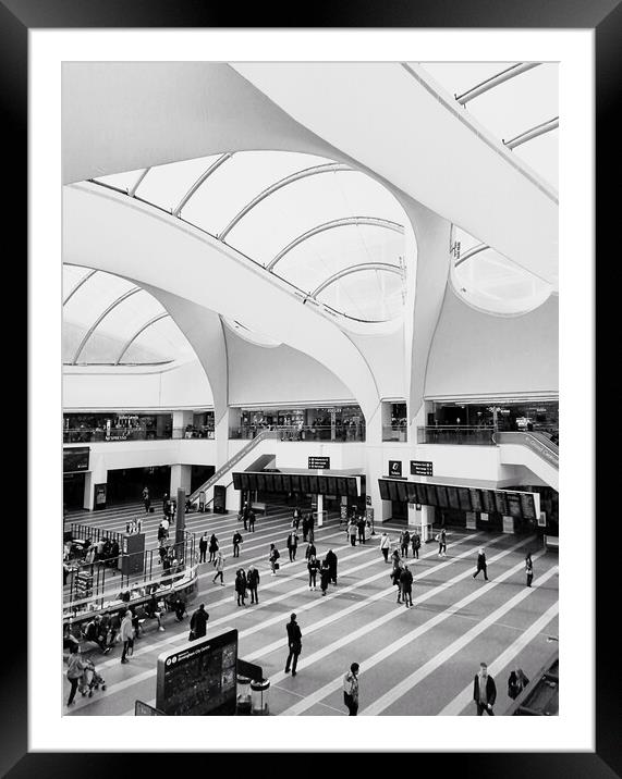 Cavernous Station Concourse Framed Mounted Print by Peter Lewis
