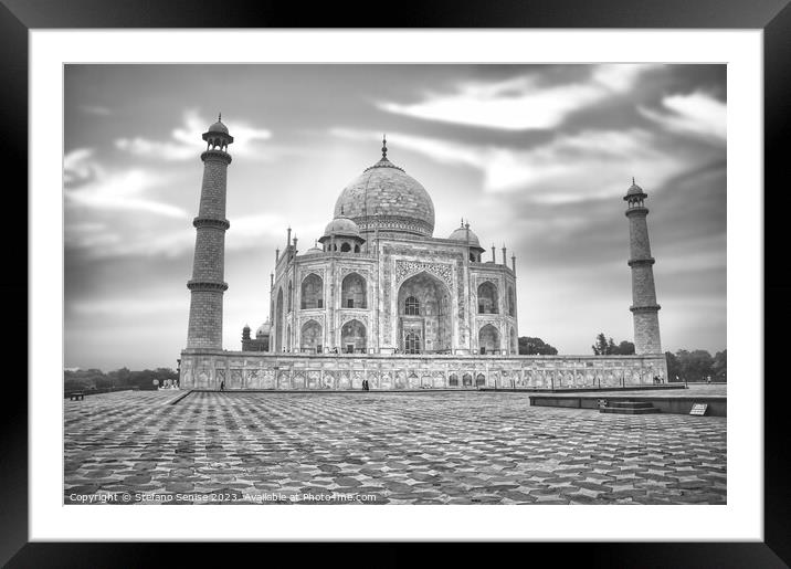 Majestic Taj Mahal. Agra, Uttar Pradesh, India Framed Mounted Print by Stefano Senise