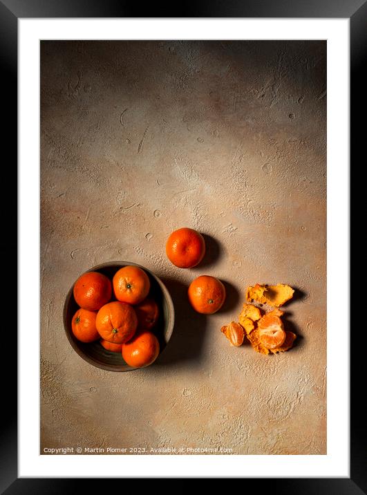Citrus Simplicity Framed Mounted Print by Martin Plomer