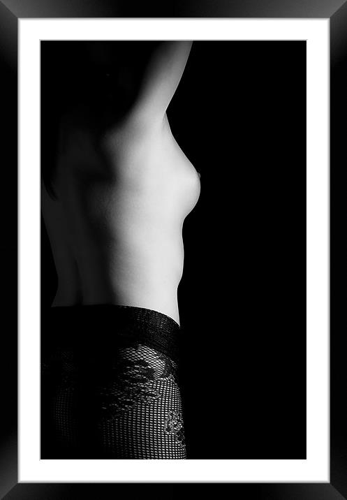 Nude 6 Framed Mounted Print by Maciej Pawlikowski