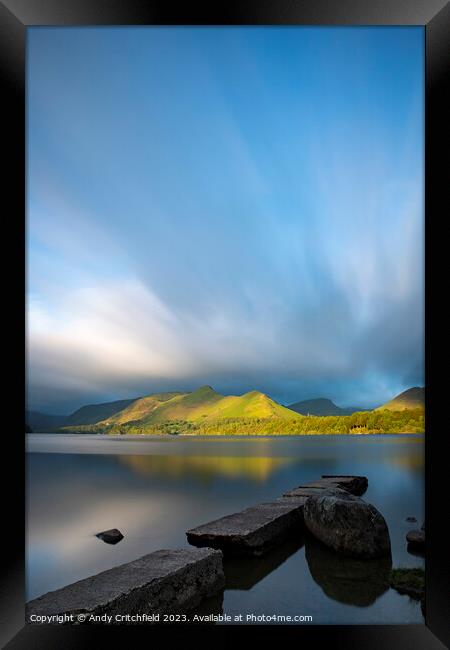 Isthmus Bay Lake District Framed Print by Andy Critchfield