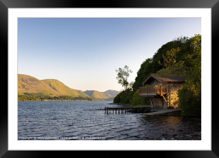 The Duke of Portland Boathouse Framed Mounted Print by Andy Critchfield