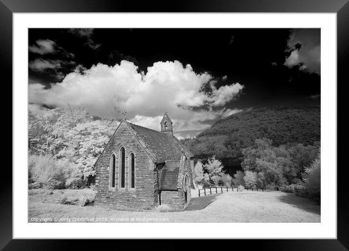 Nantgwyllt Chapel of Ease Framed Mounted Print by Andy Critchfield
