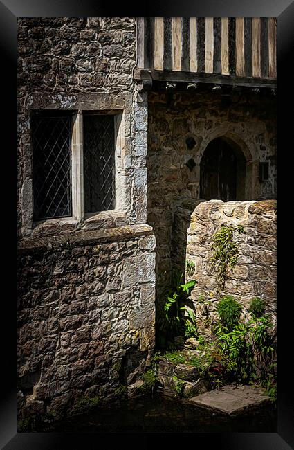 Tudor Window Framed Print by Tom Lloyd