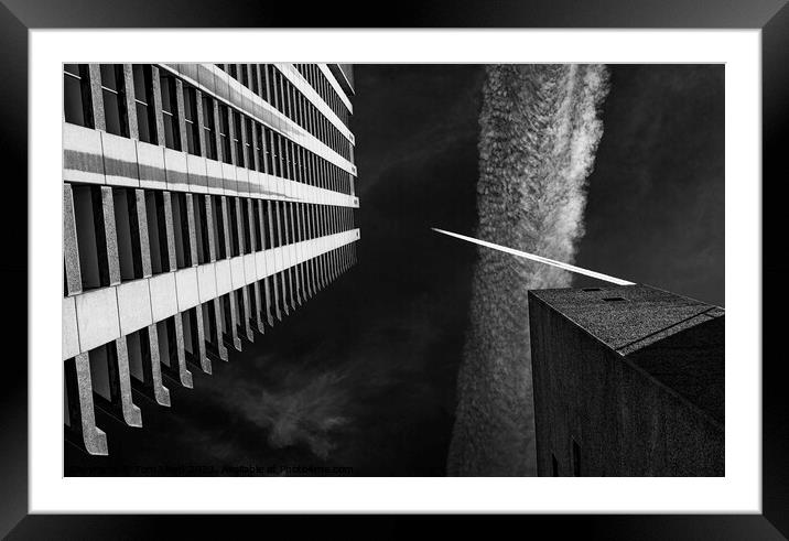 Vapour Trails. Framed Mounted Print by Tom Lloyd