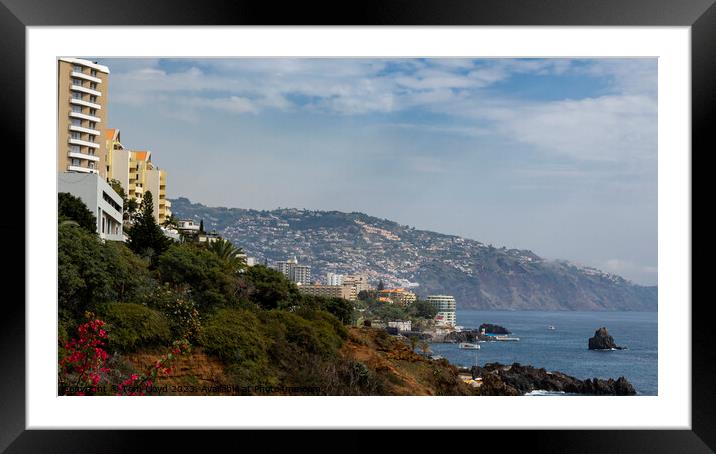 Madeira Bay Framed Mounted Print by Tom Lloyd