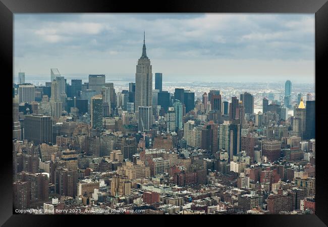 New York Skyline  Framed Print by Paul Berry