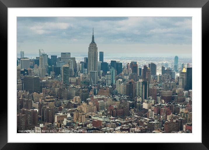 New York Skyline  Framed Mounted Print by Paul Berry