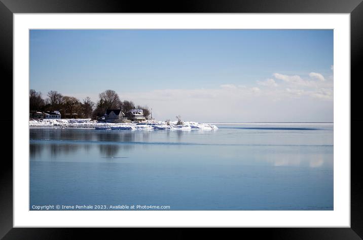 Serenity on the Lake Framed Mounted Print by Irene Penhale