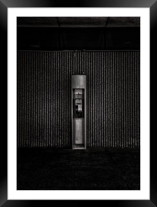 Phone Booth No 25 Framed Mounted Print by Brian Carson