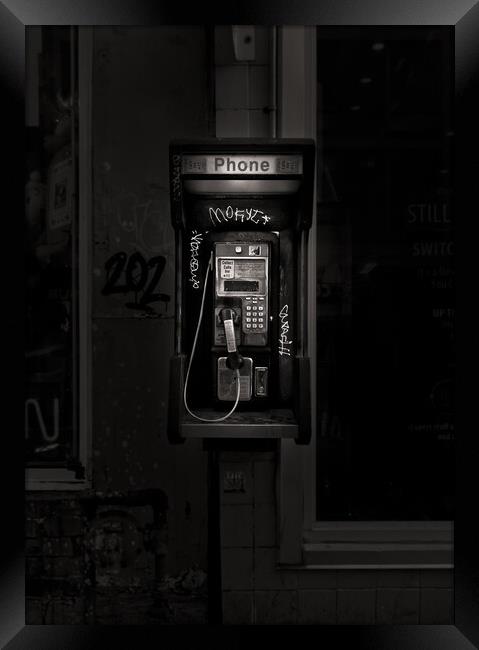 Phone Booth No 4 Framed Print by Brian Carson
