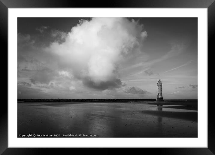 Perch Rock Lighthouse Framed Mounted Print by Pete Mainey