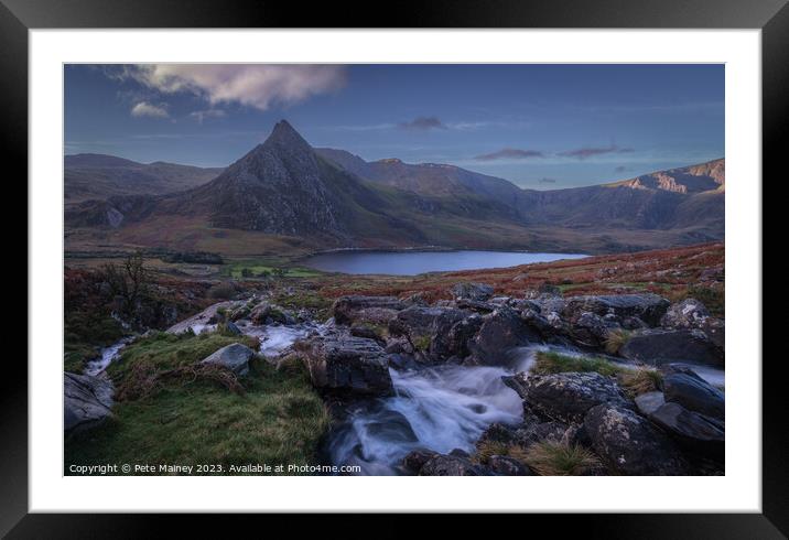 Tryfan  Framed Mounted Print by Pete Mainey