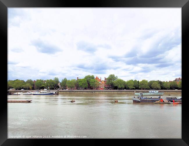 Thames View From Battersea Framed Print by Igor Alifanov