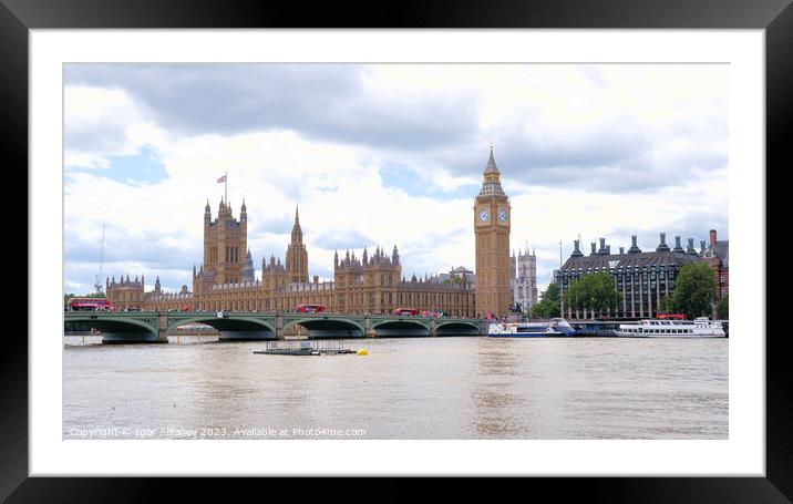 Westminster From Southbank Framed Mounted Print by Igor Alifanov