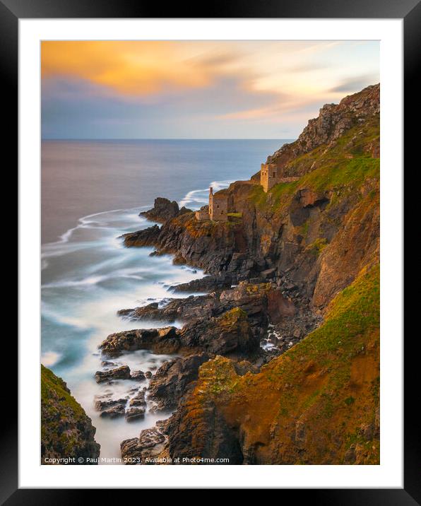 Botallack Mine Cornwall Framed Mounted Print by Paul Martin