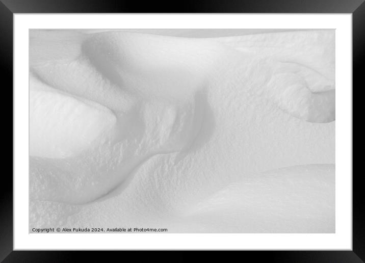 Snow Waves II Framed Mounted Print by Alex Fukuda