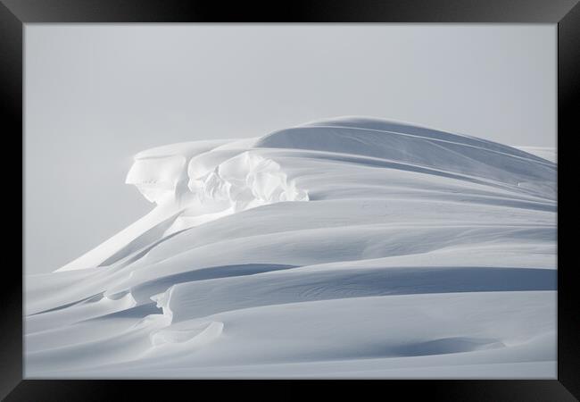 Snowdrift Framed Print by Alex Fukuda