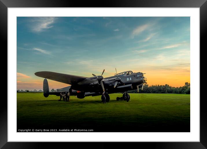 WWII Lancaster Bomber  'Just Jane' Framed Mounted Print by Garry Bree