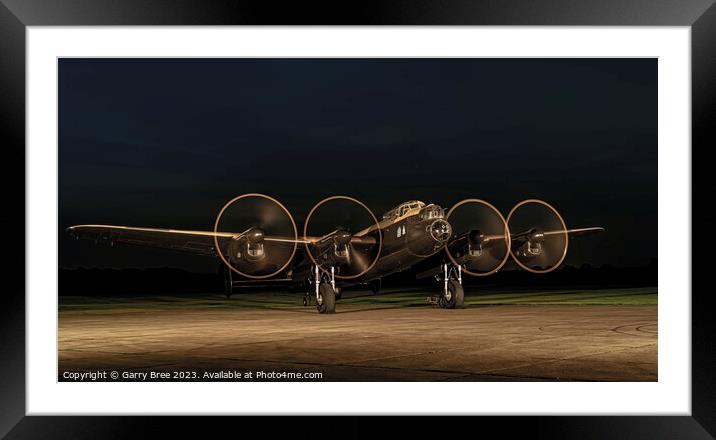 Avro Lancaster Bomber  'Just Jane' Framed Mounted Print by Garry Bree