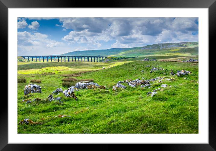 Ribblehead and Whernside Framed Mounted Print by Paul Grubb