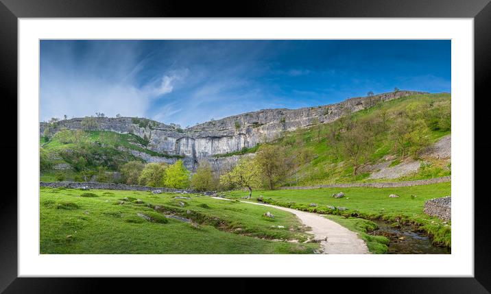 Malham Cove Framed Mounted Print by Paul Grubb