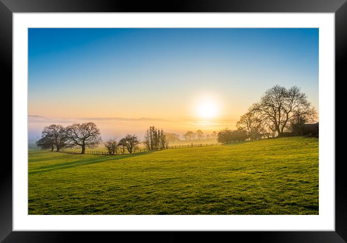 Cloud Inversion Landscape Framed Mounted Print by Paul Grubb