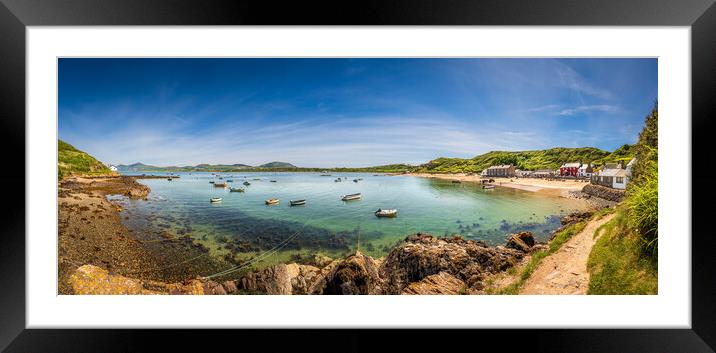 Nefyn Bay Coastal Art Framed Mounted Print by Paul Grubb