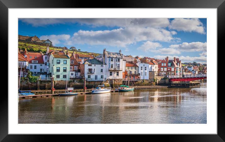 Beautiful River Esk, Whitby Framed Mounted Print by Paul Grubb
