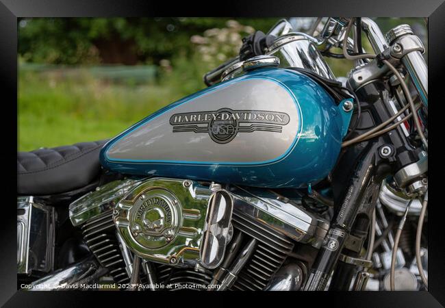 Harley Davidson Framed Print by David Macdiarmid