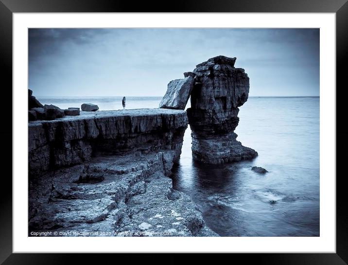 Pulpit Rock, Portland, Dorset Framed Mounted Print by David Macdiarmid