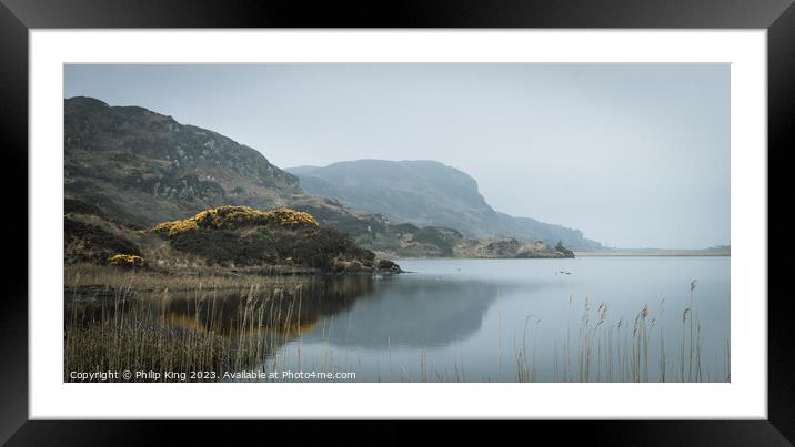 Loch Fada, Colonsay Framed Mounted Print by Philip King