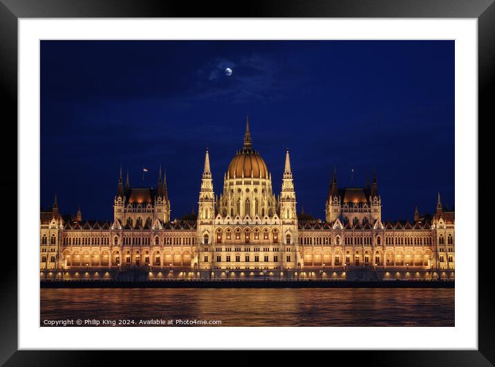 Hungarian Parliament Building - Budapest Framed Mounted Print by Philip King