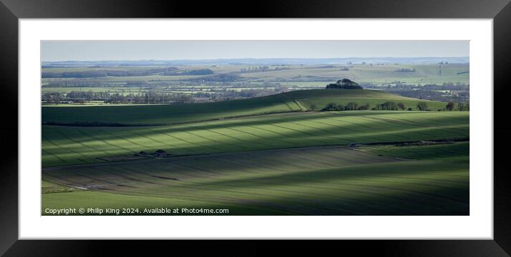 Vale of Pewsey Framed Mounted Print by Philip King