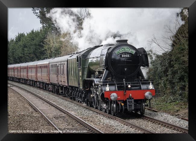Flying Scotsman, Oxfordshire Framed Print by Philip King