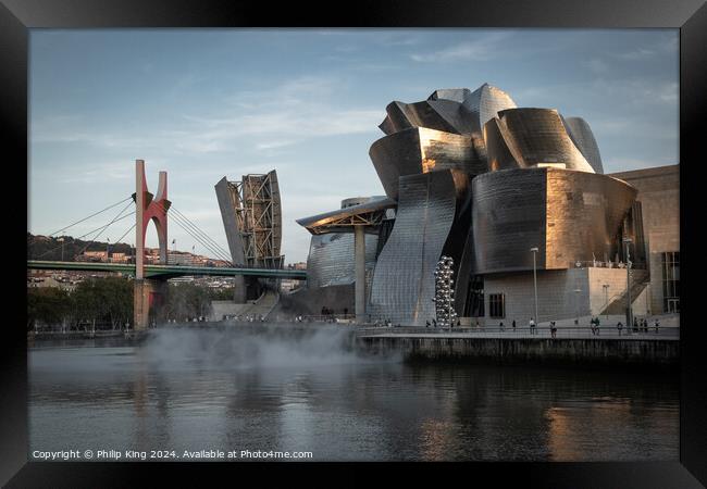 Guggenheim Museum, Bilbao Framed Print by Philip King