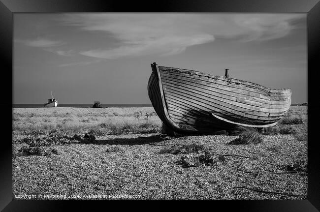Boats at Dungeness Framed Print by Philip King